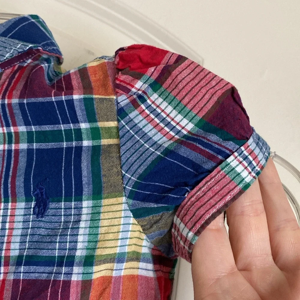 Ralph Lauren Plaid Bubble Suit Romper 24M